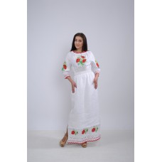 Embroidered dress "Maxi Poppies"